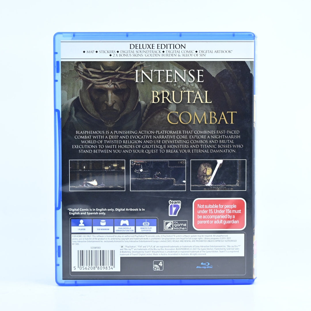 Blasphemous Deluxe Edition - Sony Playstation 4 / PS4 Game - MINT DISC!