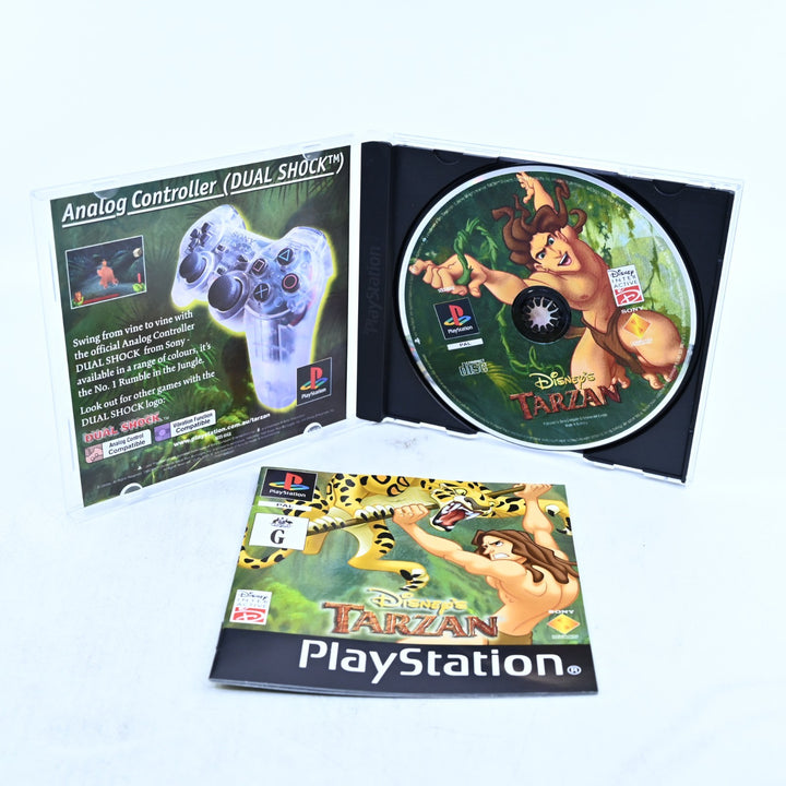 Disney's Tarzan - Sony Playstation 1 / PS1 Game + Manual - PAL - MINT DISC!