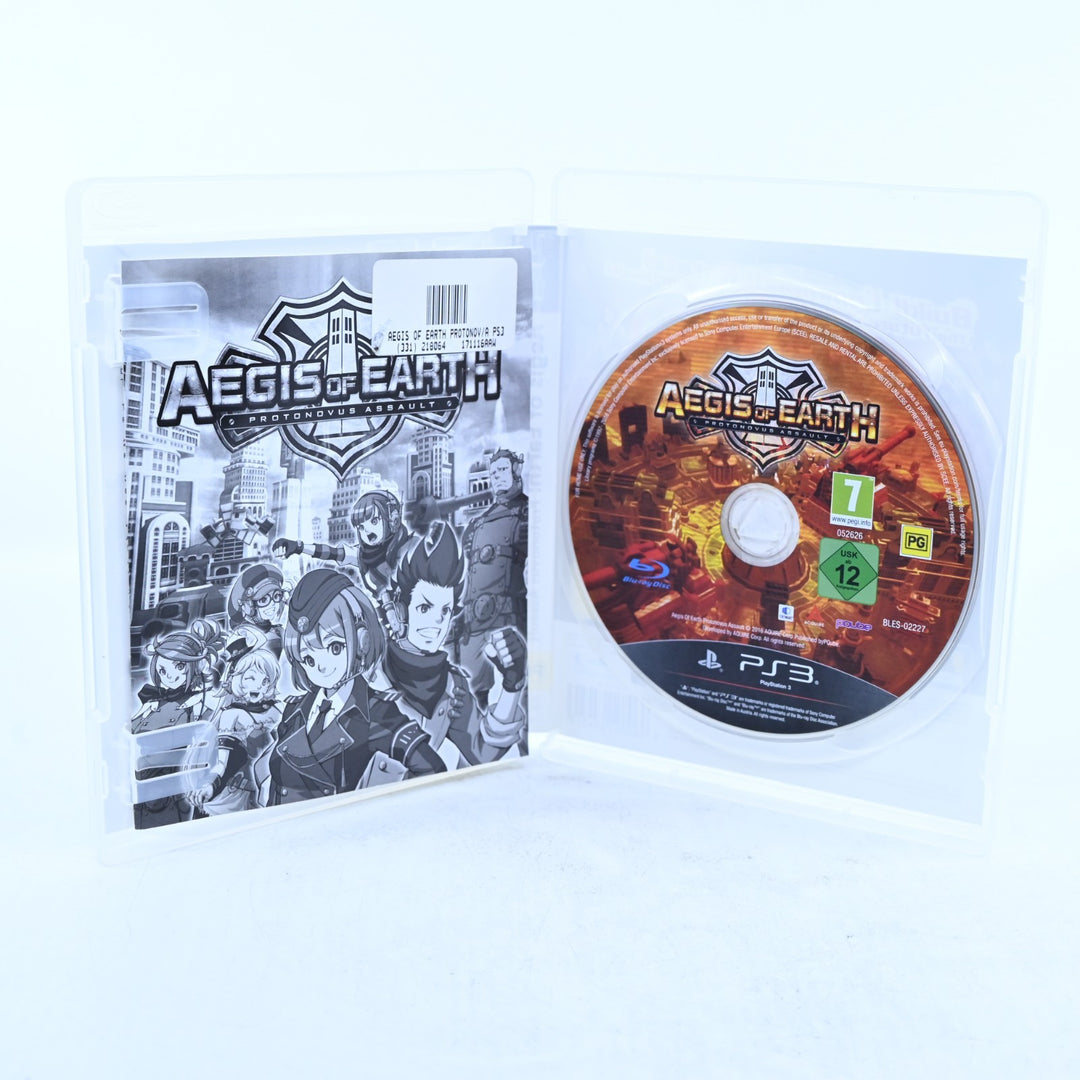 Aegis of Earth: Protonovus Assault - Sony Playstation 3 / PS3 Game + Manual