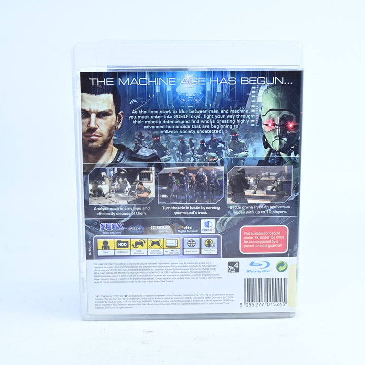 Binary Domain - Sony Playstation 3 / PS3 Game + Manual - FREE POST!