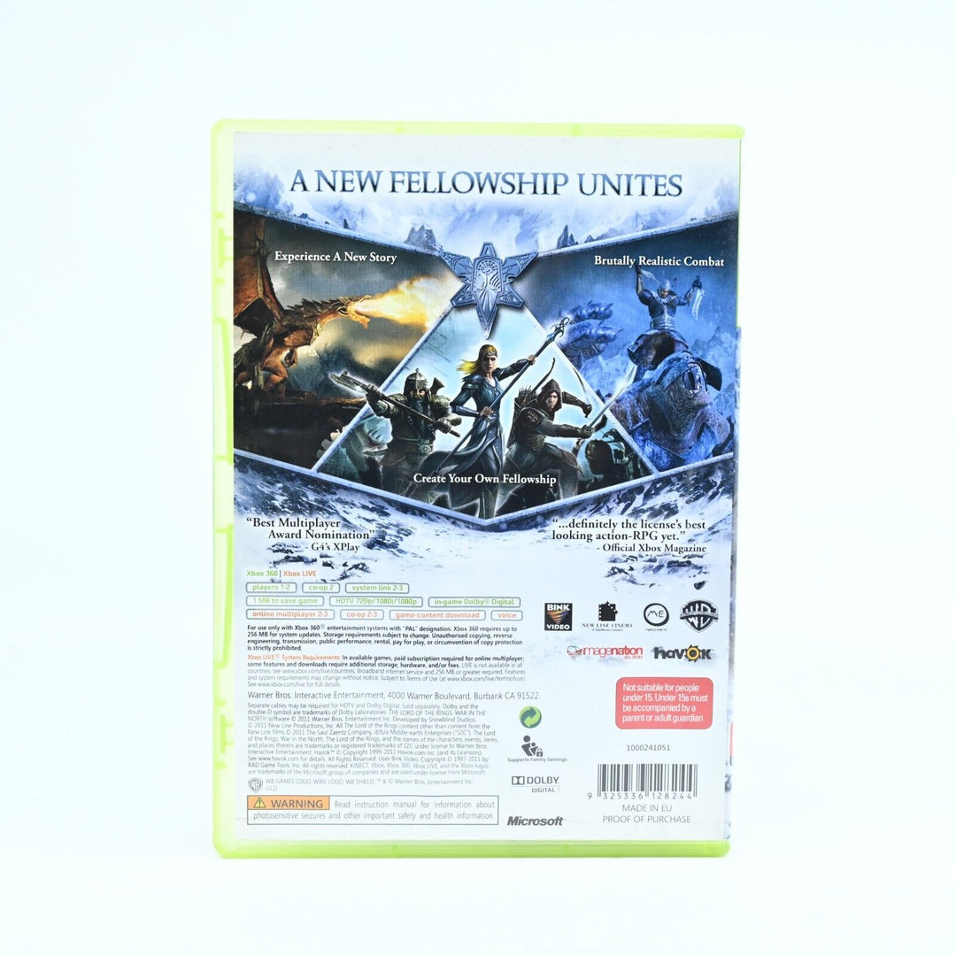 The Lord of the Rings: War in the North - Xbox 360 Game + Manual - PAL