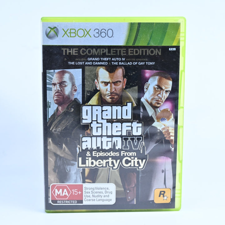 Grand Theft Auto IV & Episodes from Liberty City - Xbox 360 Game + Manual - PAL