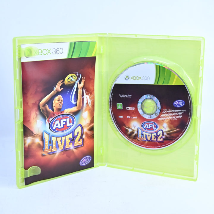 AFL Live 2 - Xbox 360 Game + Manual - PAL - MINT DISC!