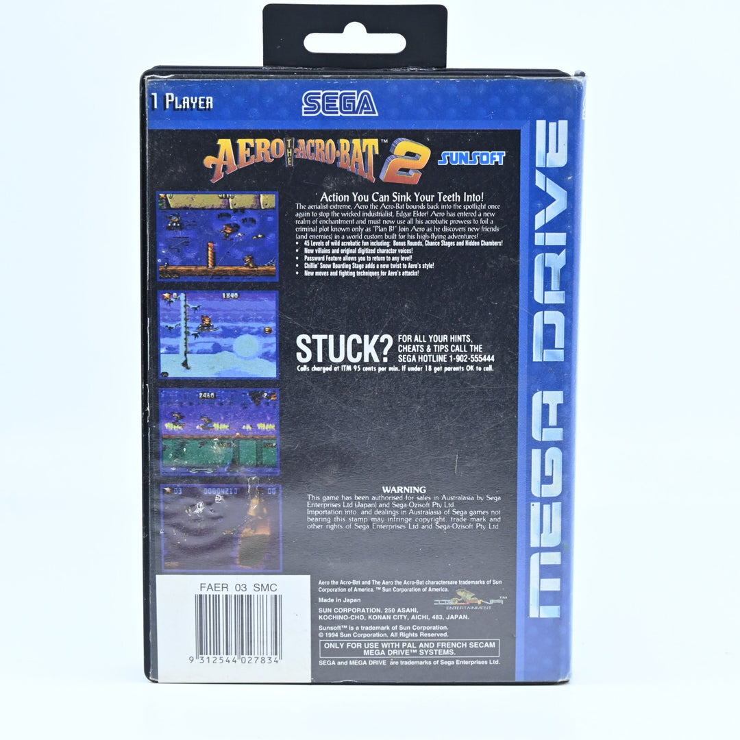 Aero The Acro-bat 2 - No Manual - Sega Mega Drive Game - PAL - FREE POST!