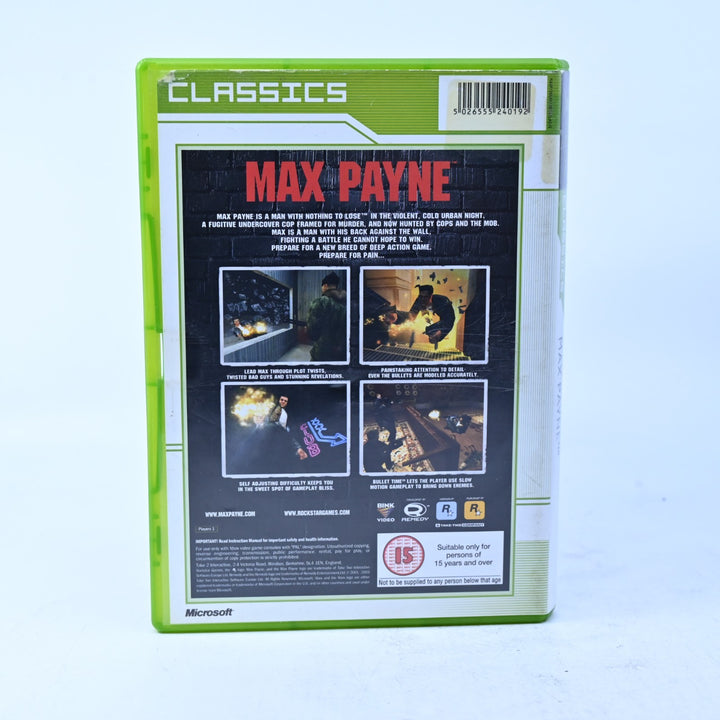 Max Payne - Original Xbox Game + Manual - PAL - MINT DISC!