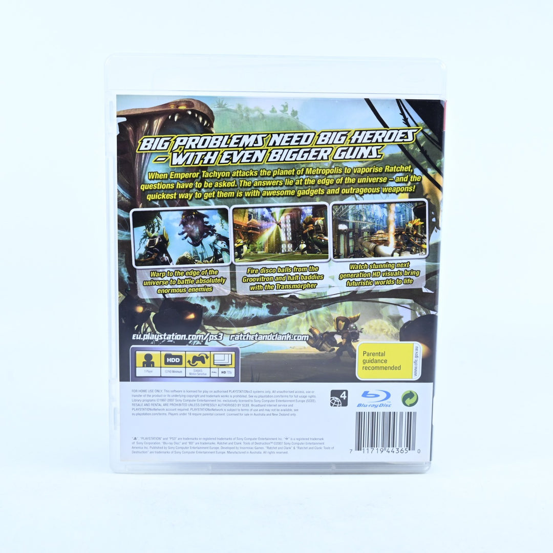 Ratchet & Clank: Tools of Destruction - Sony Playstation 3 / PS3 Game + Manual