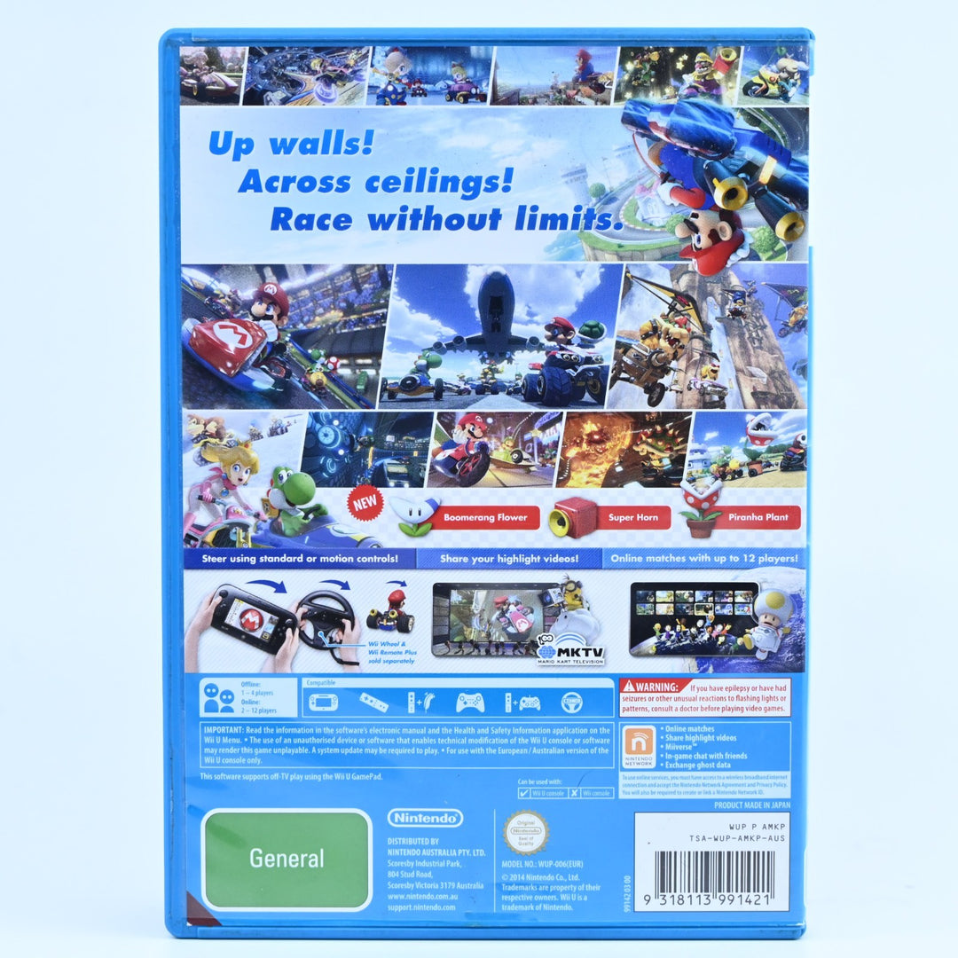 Mario Kart 8 - Nintendo Wii U Game - No Manual - PAL - FREE POST!
