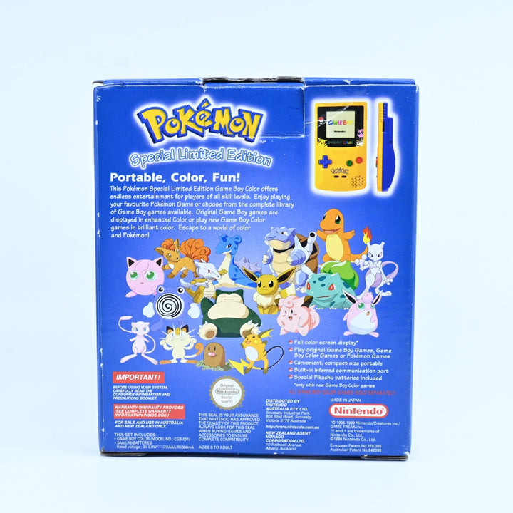 Pokemon Limited Pikachu Edition Boxed Console - Nintendo Gameboy Color Console