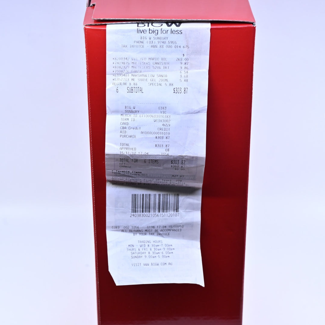 UNUSED! Super Mario Bros 25th Anniversary Red Console - Wii Boxed Console