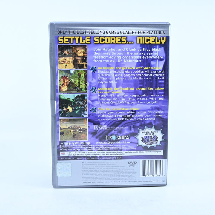 Ratchet & Clank 3: Up Your Arsenal - Sony Playstation 2 / PS2 Game + Manual