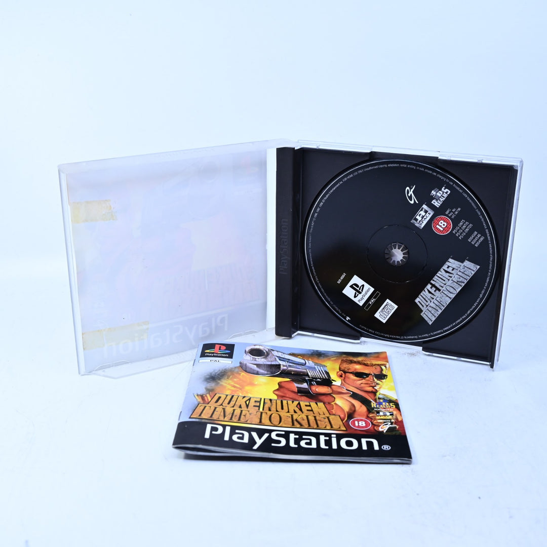 Duke Nukem: Time to Kill - Sony Playstation 1 PS1 Game + Manual - PAL MINT DISC