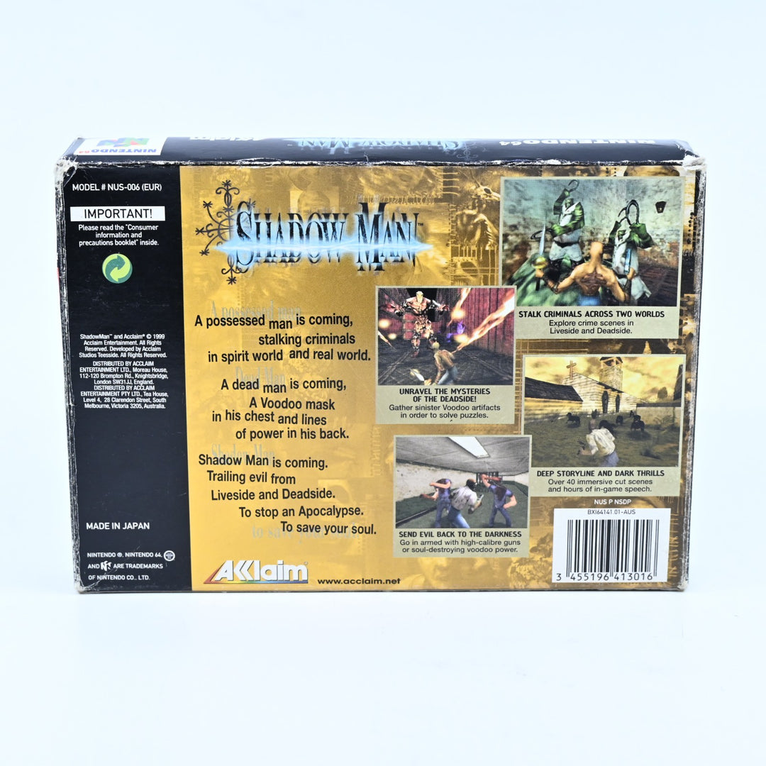 Shadow Man - N64 / Nintendo 64 Boxed Game - PAL - FREE POST!