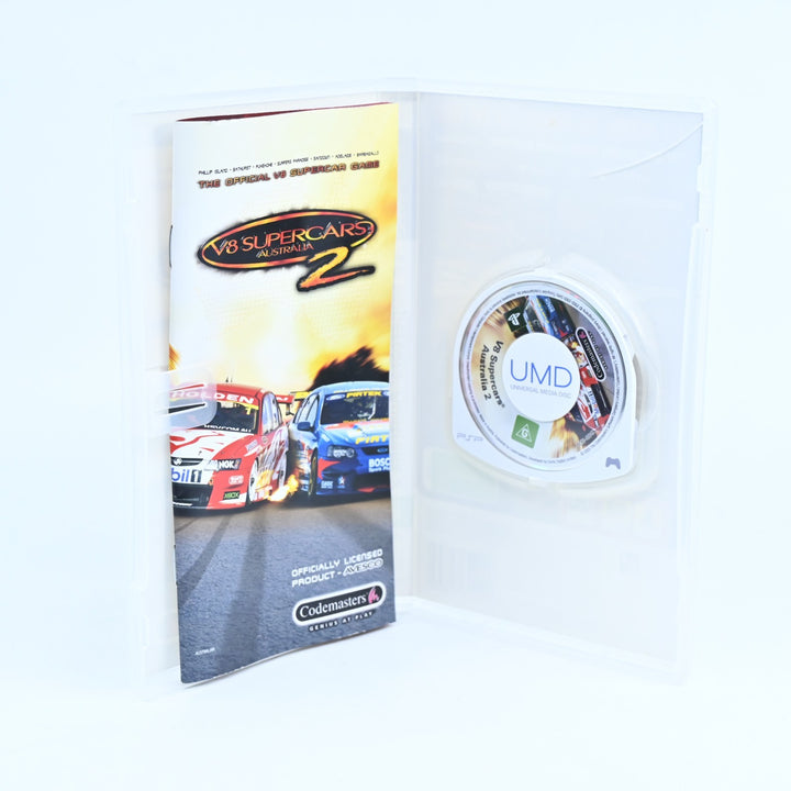 V8 Supercars Australia 2 - Sony PSP Game + Manual - FREE POST!