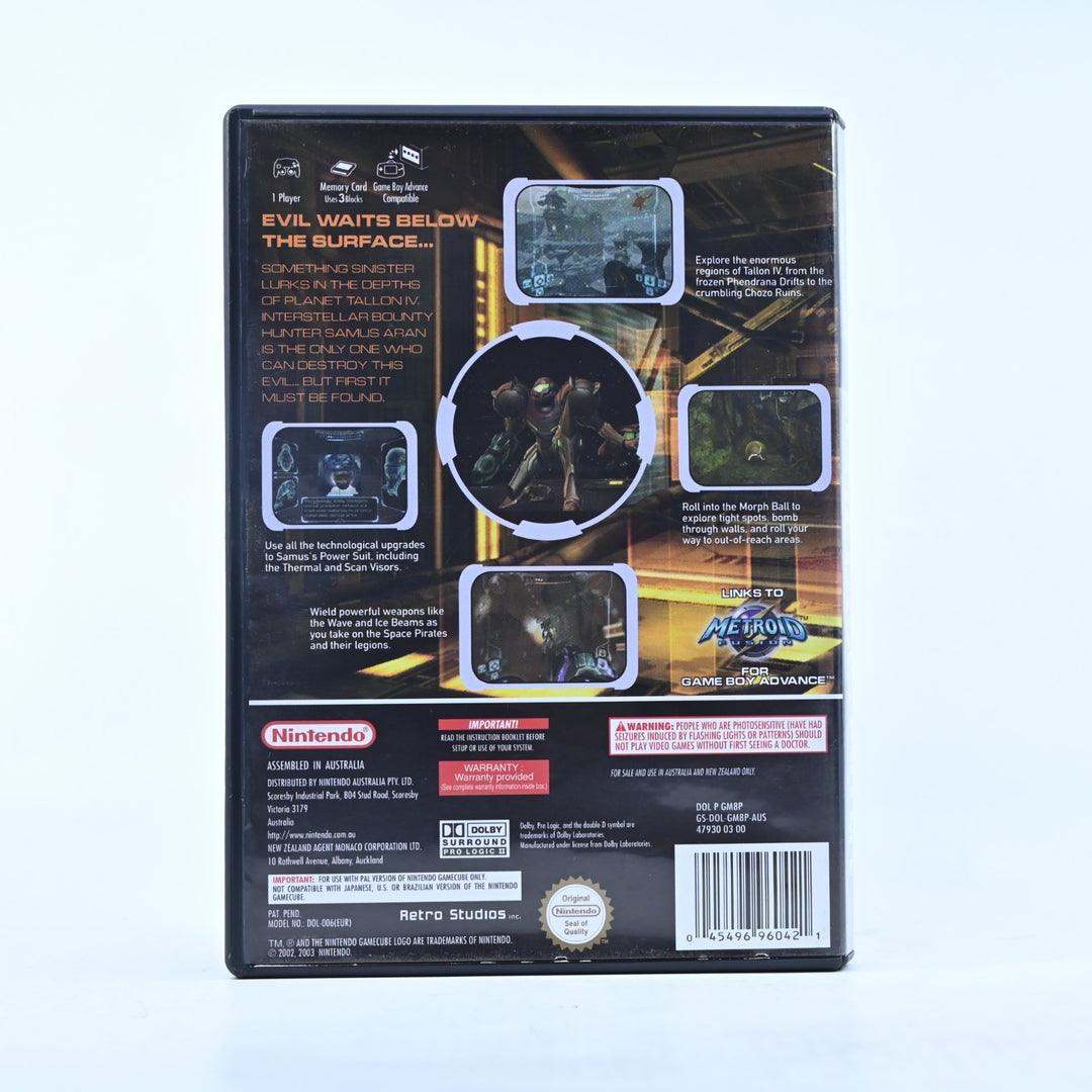 Metroid Prime - Nintendo Gamecube Game + Manual - PAL - FREE POST!