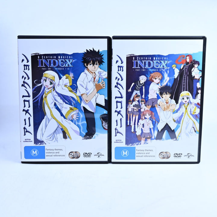 A Certain Magical Index - Season 1 Parts 1 & 2 - Region 4 - Anime DVD