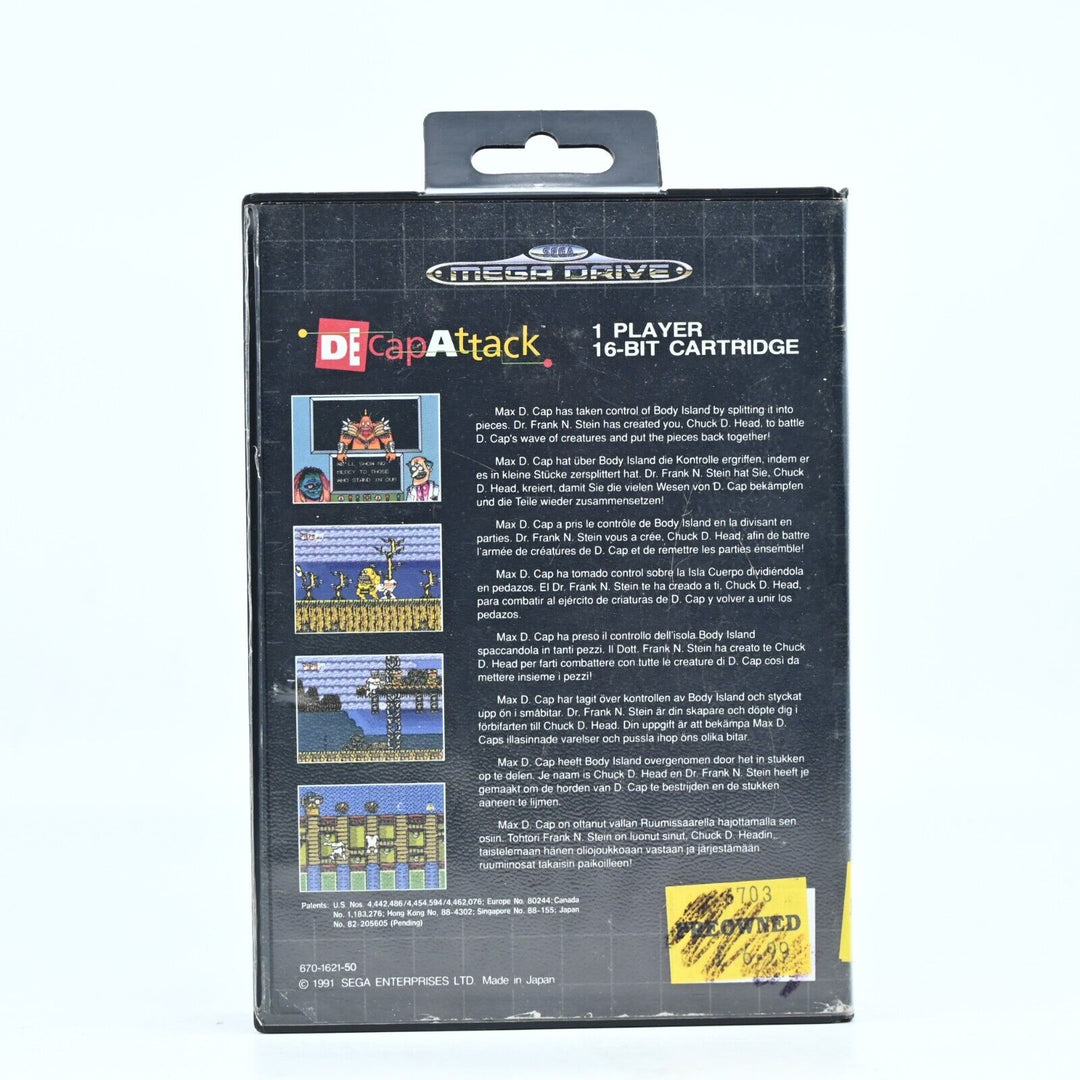 Decap Attack - No Manual - Sega Mega Drive Game - PAL - FREE POST!