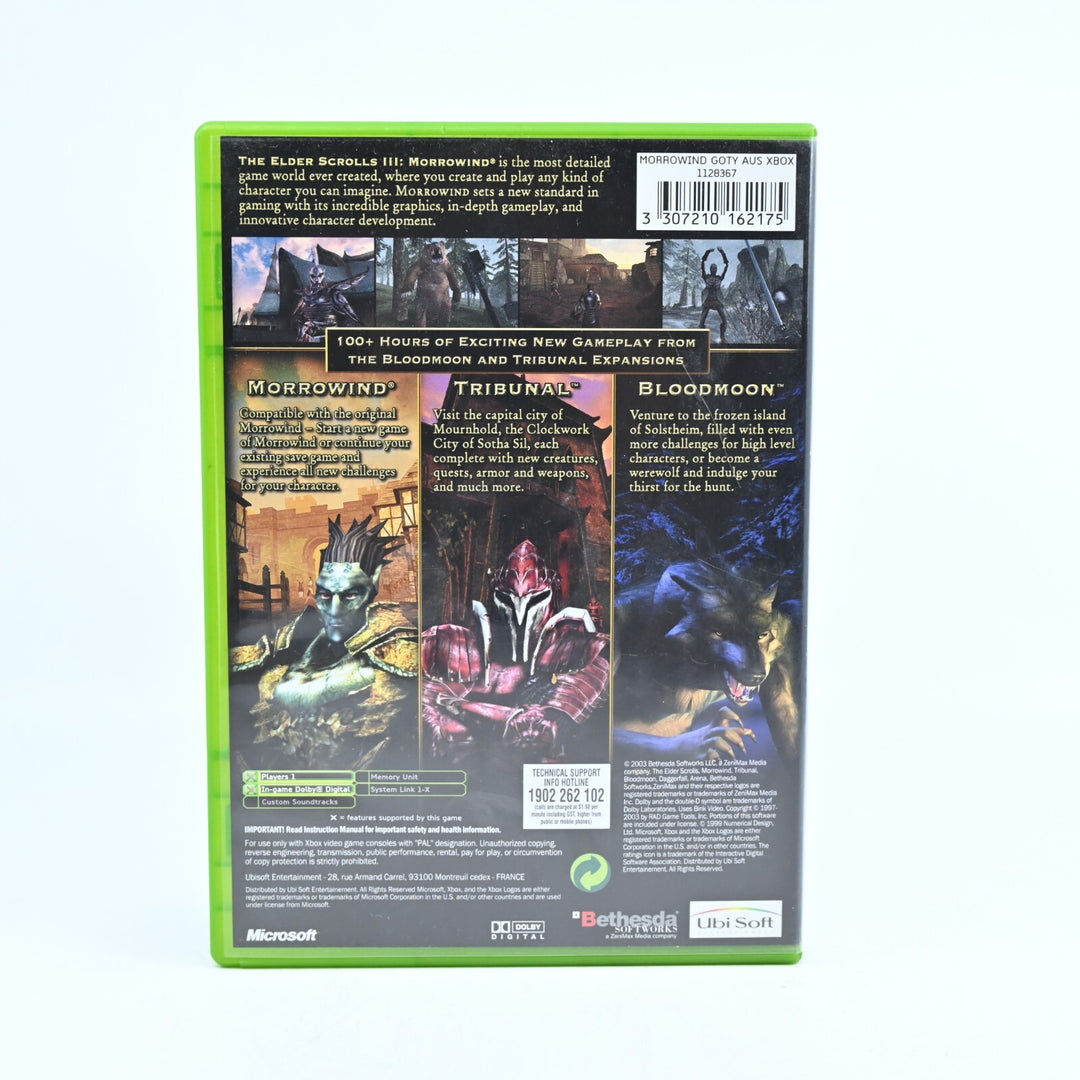 The Elder Scrolls III: Morrowind GOTY Edition - Original Xbox Game - MINT DISC!