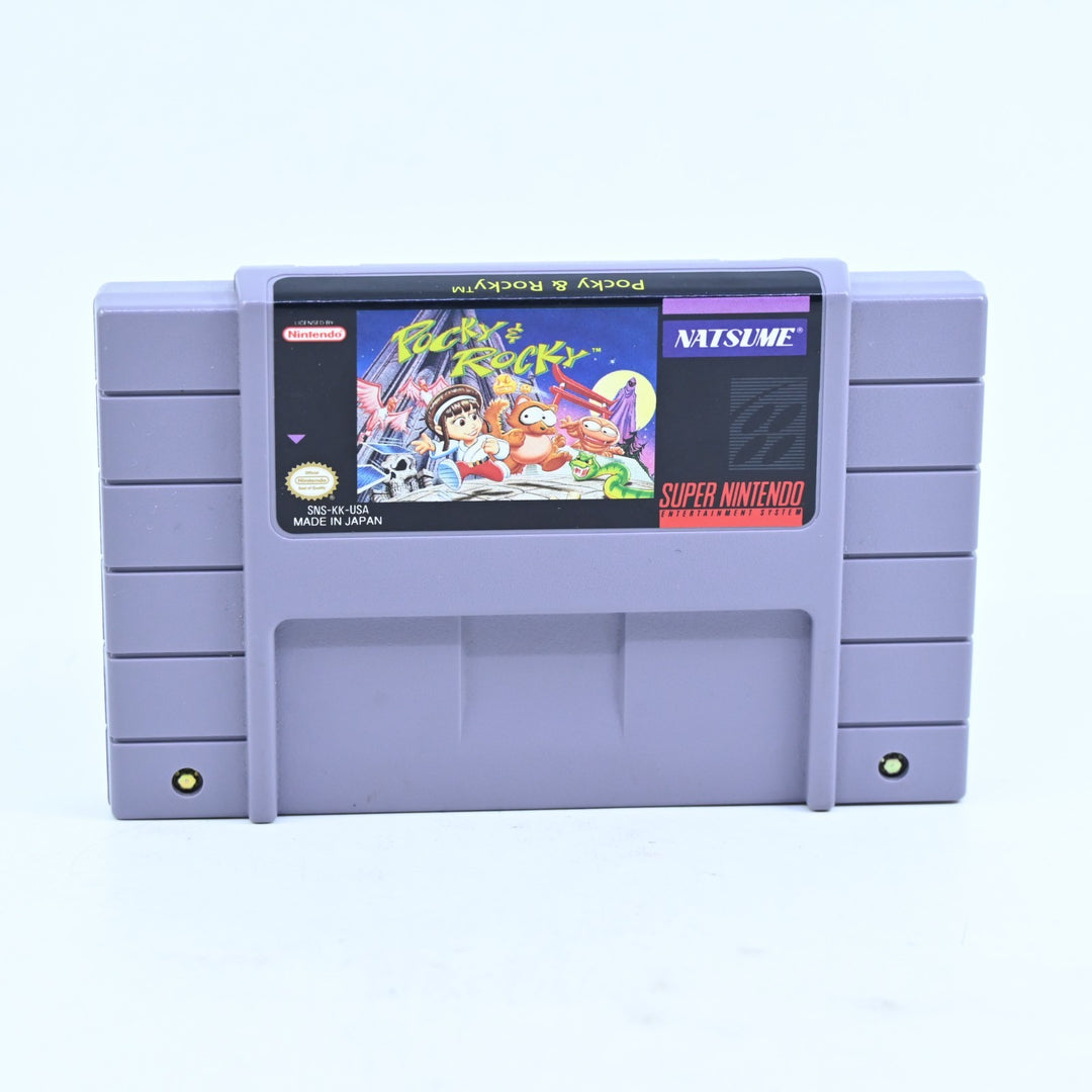 Pocky & Rocky - Super Nintendo / SNES Boxed Game - PAL - FREE POST!