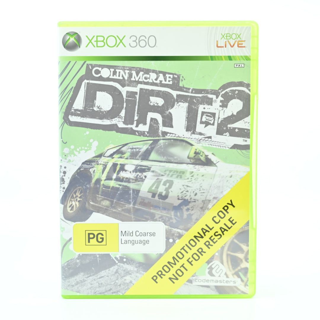 Colin McRae: Dirt 2 - PROMOTIONAL COPY - Xbox 360 Game - PAL - FREE POST!