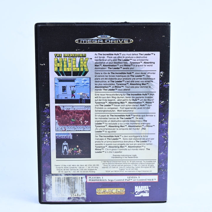 The Incredible Hulk - Sega Mega Drive Game - No Manual - PAL - FREE POST!