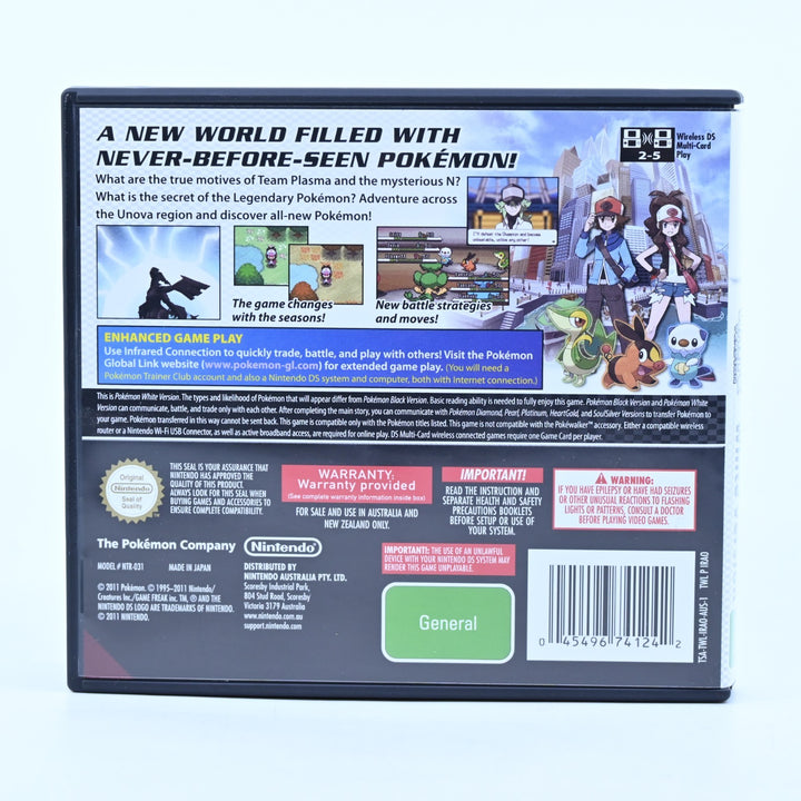 Pokemon White Version - Nintendo DS Game - PAL + Manual - FREE POST!