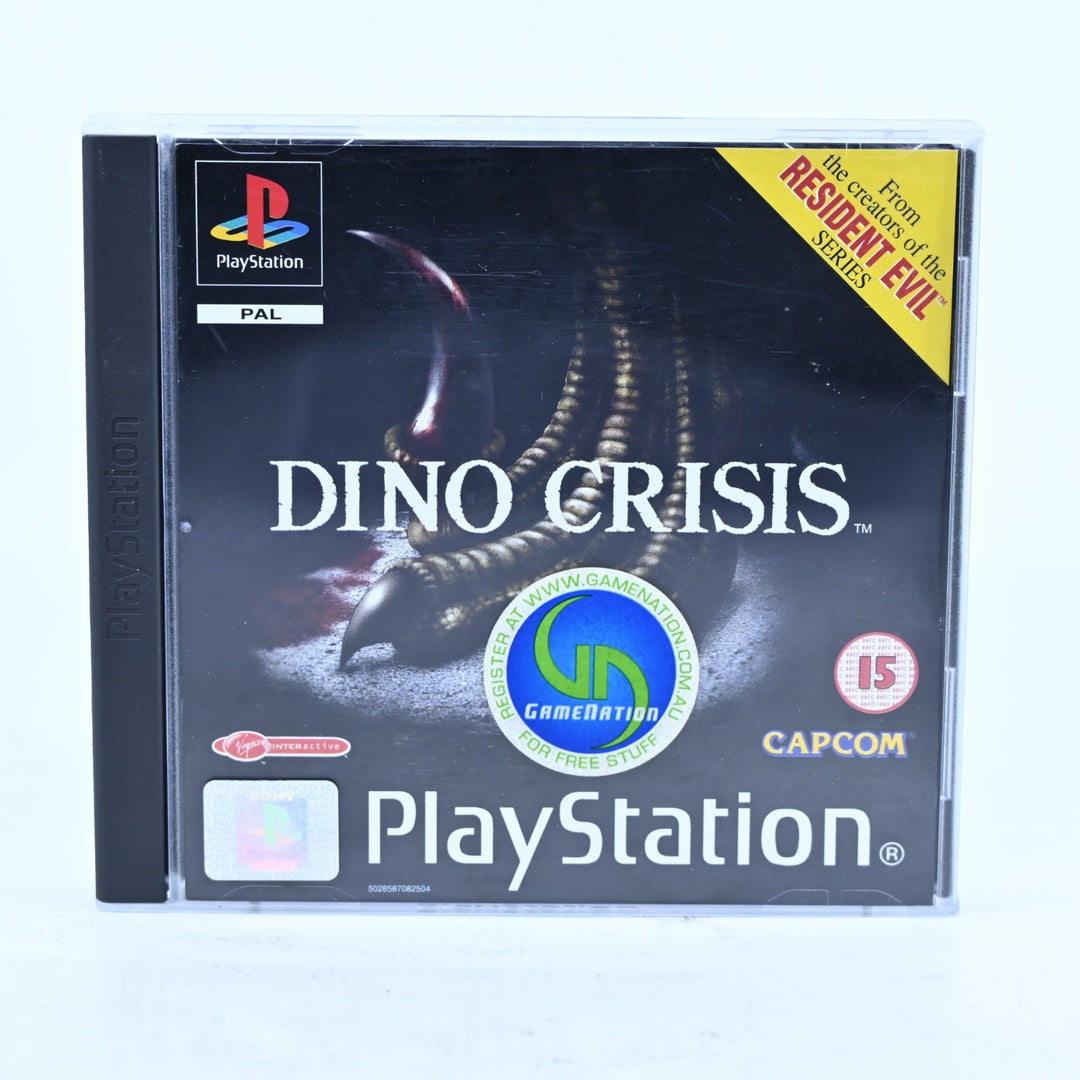 Dino Crisis - Sony Playstation 1 / PS1 Game + Manual - PAL - MINT DISC!
