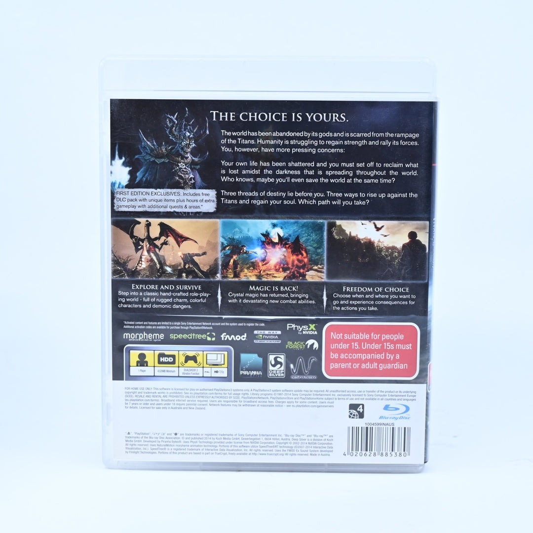 Risen 3: Titan Lords - First Editon - Sony Playstation 3 / PS3 Game + Manual