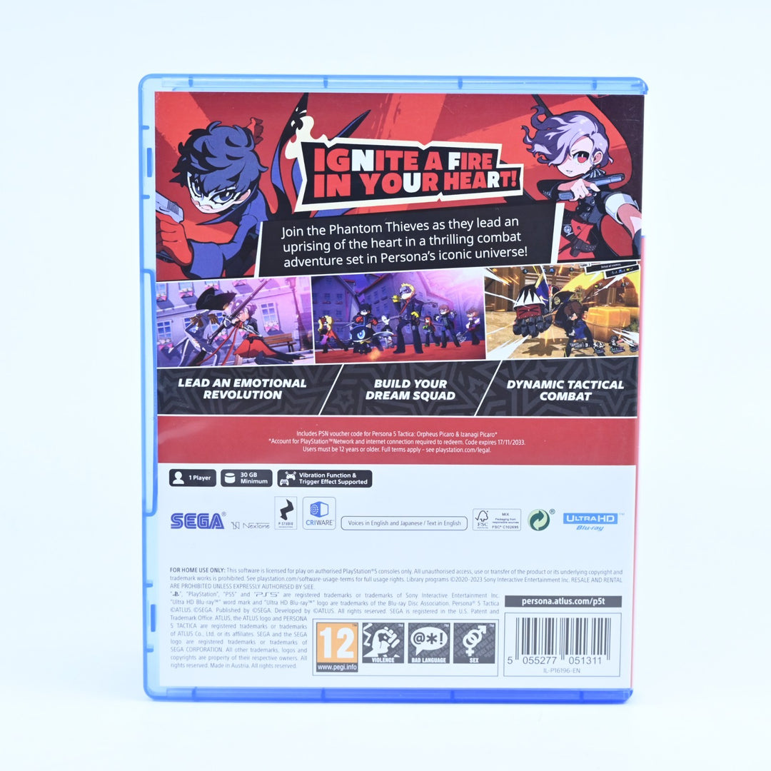 Persona 5 Tactica - Sony Playstation 5 / PS5 Game - FREE POST!