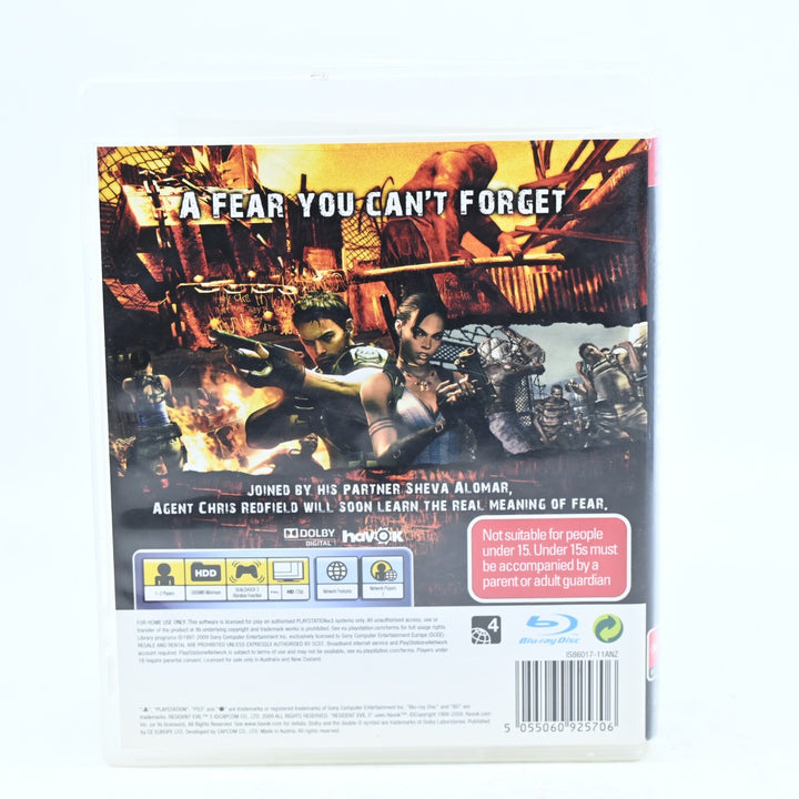 Resident Evil 5 - Sony Playstation 3 / PS3 Game - No Manual - FREE POST!