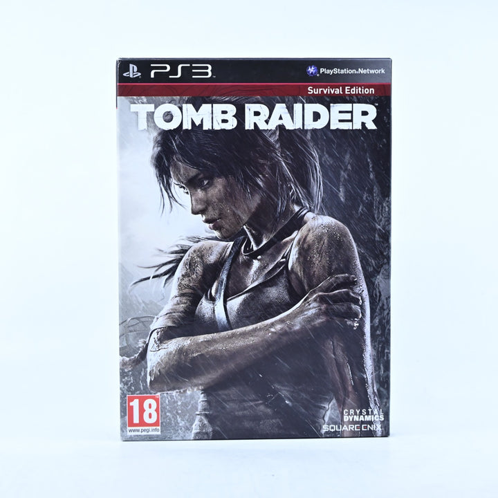 Tomb Raider Survival Edition - Sony Playstation 3 / PS3 Game + Manual