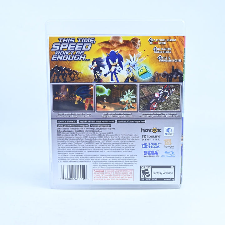 Sonic: The Hedgehog - Sony Playstation 3 / PS3 Game + Manual - Region Free