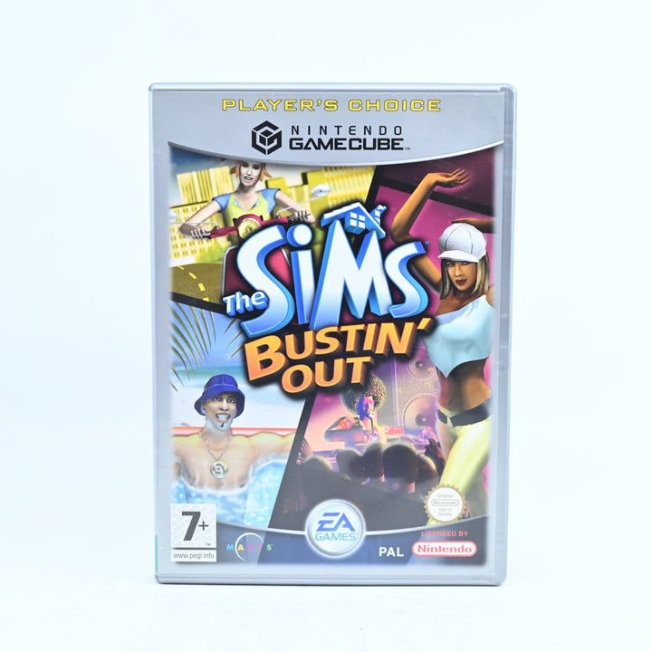The Sims Bustin' Out - Nintendo Gamecube Game + Manual - PAL - FREE POST!