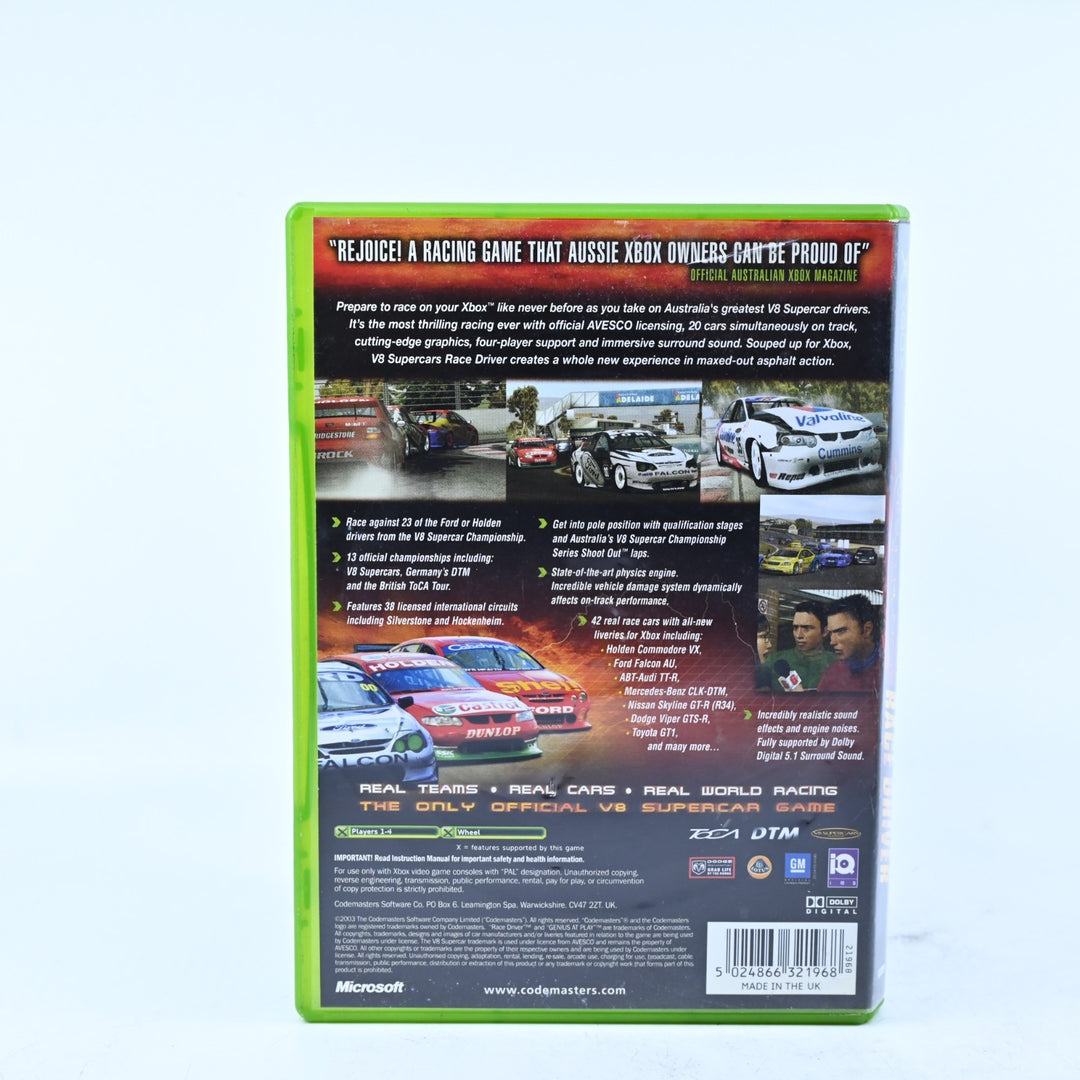 V8 Supercars Australia Race Driver - Original Xbox Game - No Manual - MINT DISC!