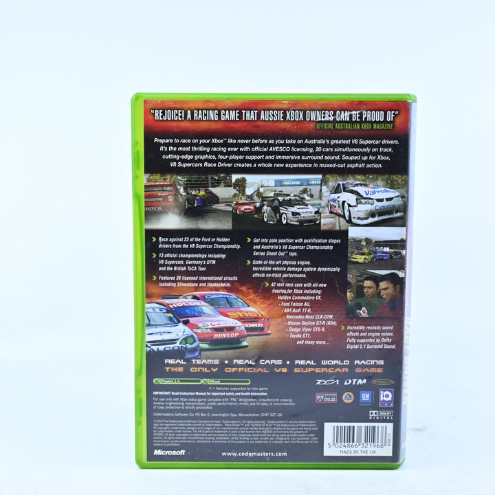 V8 Supercars Australia Race Driver - Original Xbox Game - No Manual - MINT DISC!