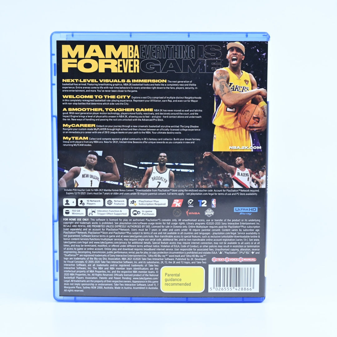 NBA 2K21 Mamba Forever: Kobe Limited Edition - PS5 Game + Steelbook