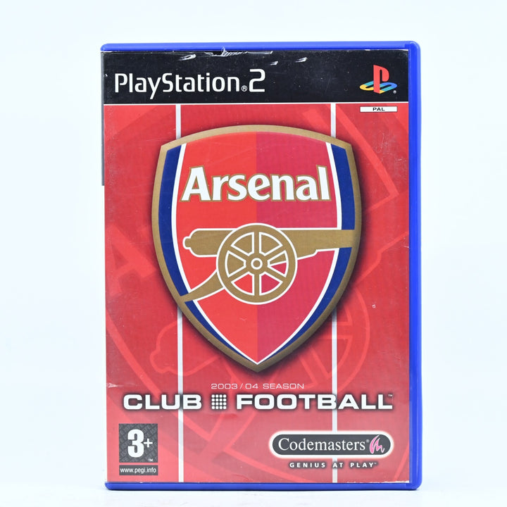 Arsenal Club Football - Sony Playstation 2 / PS2 Game + Manual - PAL - MINT DISC