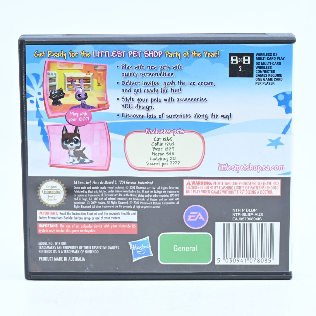 Littlest Pet Shop Friends Beach - Nintendo DS Game - PAL + Manual - FREE POST!