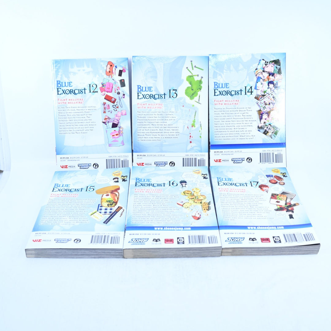 Blue Exorcist - Volumes 1-5 + 11-17 - Kazue Kato - Viz Media - Manga Lot