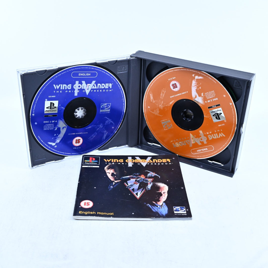 Wing Commander IV - Sony Playstation 1 / PS1 Game + Manual - PAL - MINT DISC!