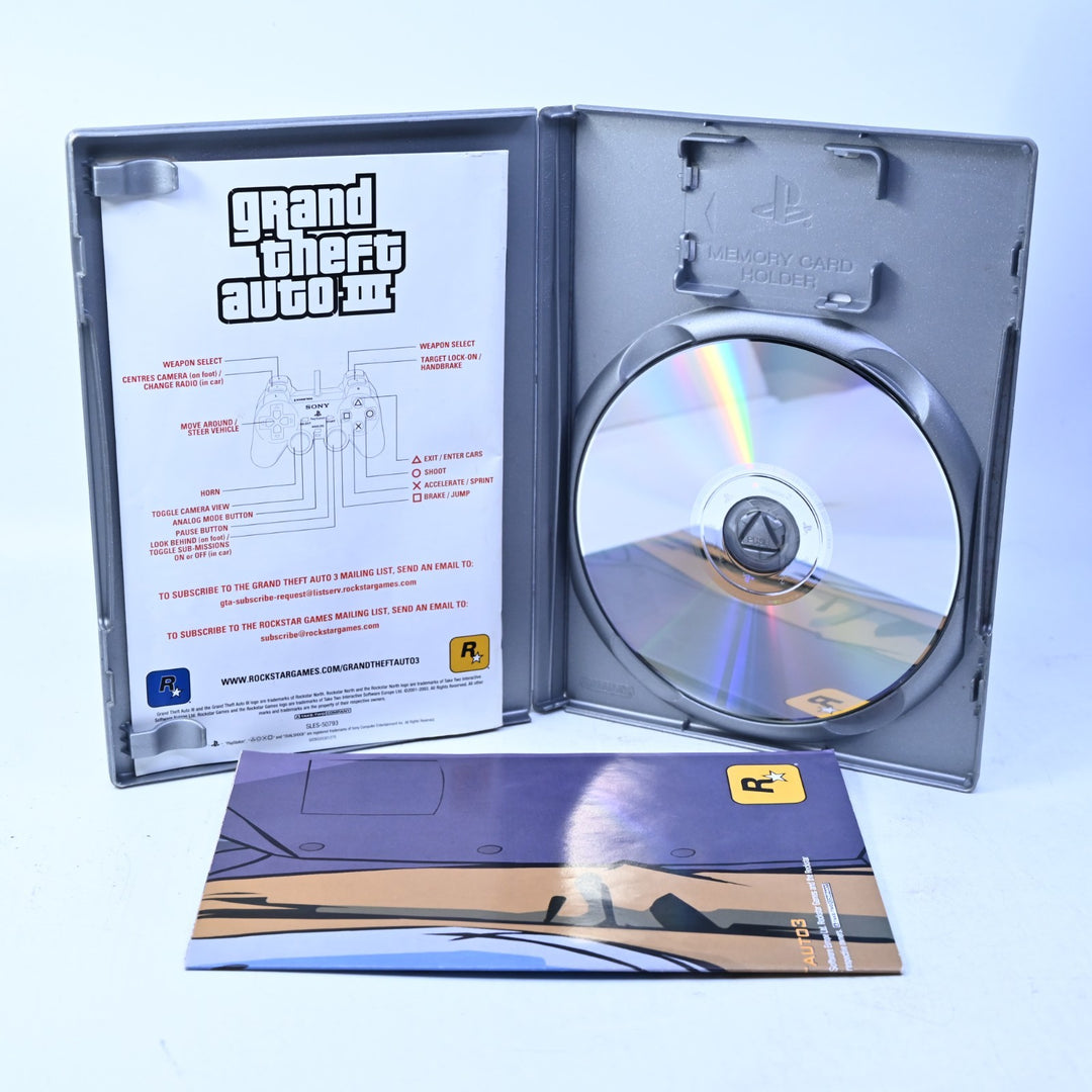 Grand Theft Auto III 3 - Sony Playstation 2 / PS2 Game + Manual + Map MINT DISC