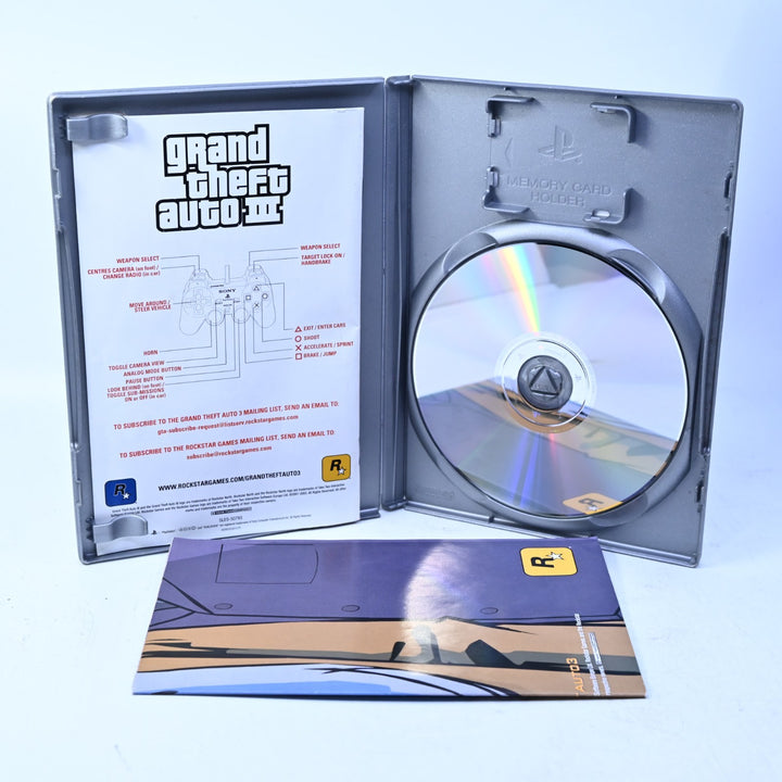 Grand Theft Auto III 3 - Sony Playstation 2 / PS2 Game + Manual + Map MINT DISC