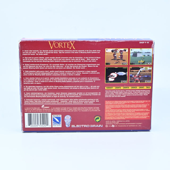 Vortex - Super Nintendo / SNES Boxed Game - PAL - FREE POST!