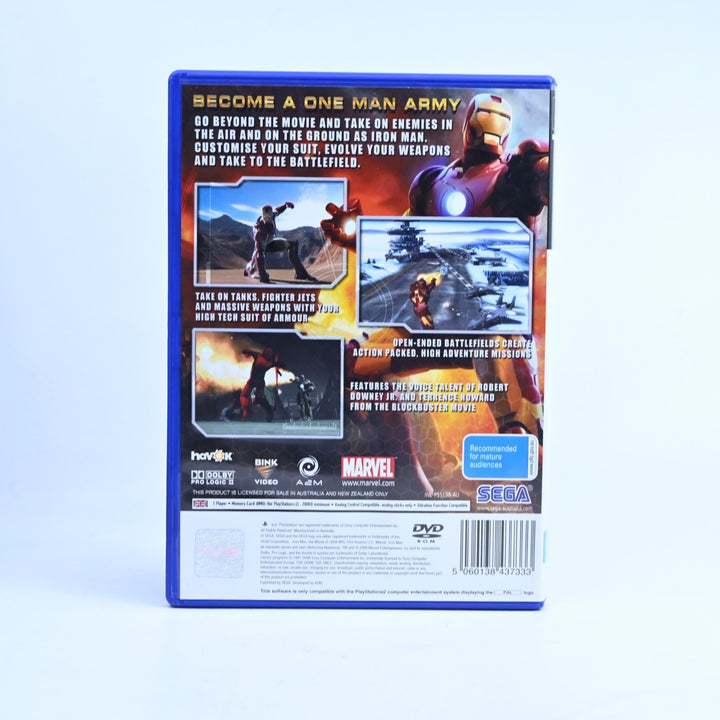 Iron Man - Sony Playstation 2 / PS2 Game + Manual - PAL - MINT DISC!