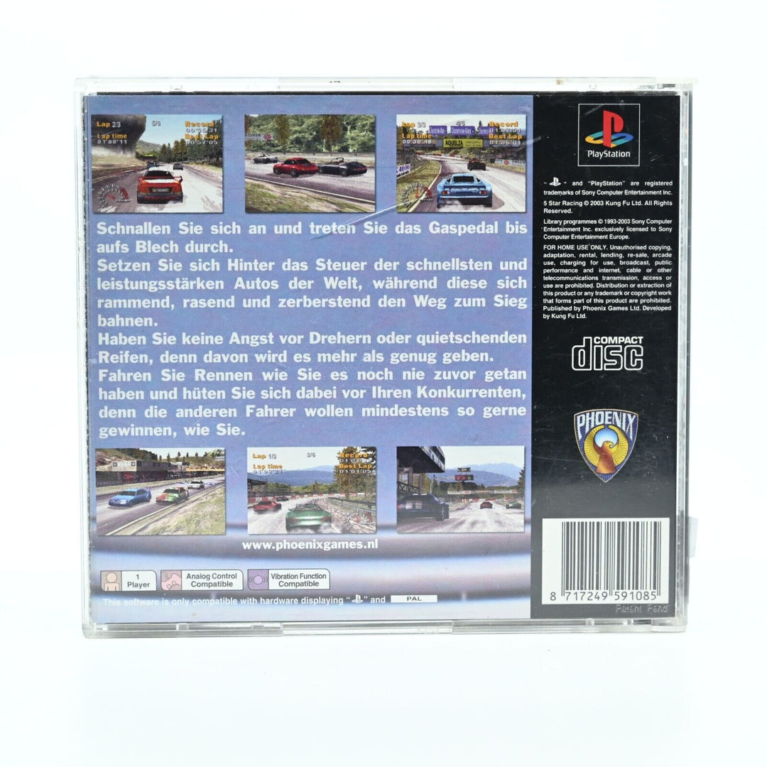 5 Star Racing - Sony Playstation 1 / PS1 Game - PAL - FREE POST!