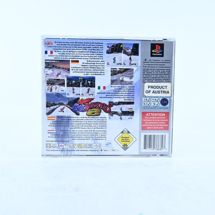 Cool Boarders 2 - Sony Playstation 1 / PS1 Game + Manual - PAL - MINT DISC!