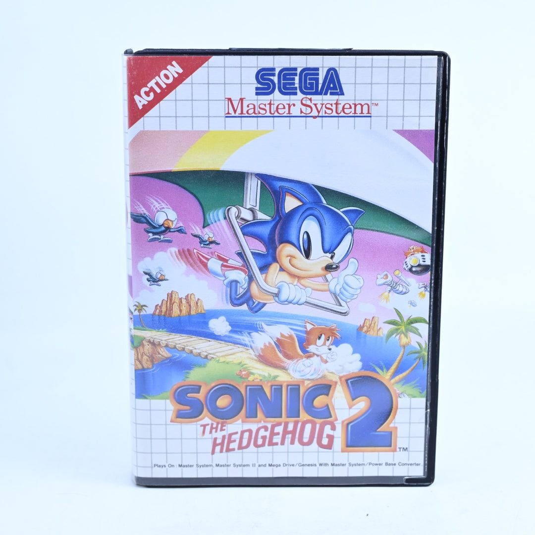Sonic The Hedgehog 2 - Sega Master System Game + Manual - PAL - FREE POST!