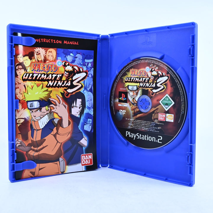 Naruto Ultimate Ninja 3 - Sony Playstation 2 / PS2 Game + Manual - PAL