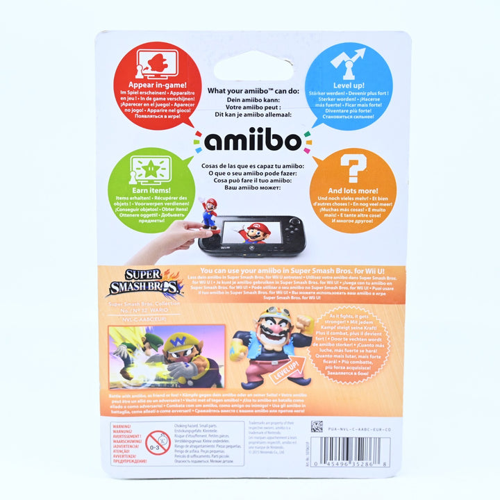 SEALED! Wario Amiibo No. 32 - Super Smash Bros. - Toy - FREE POST!
