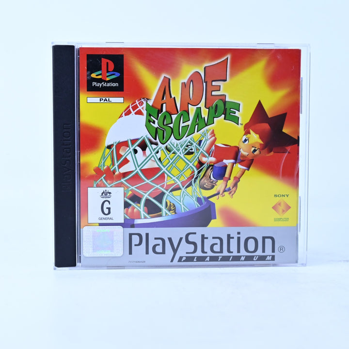 Ape Escape - Sony Playstation 1 / PS1 Game + Manual - PAL - MINT DISC!