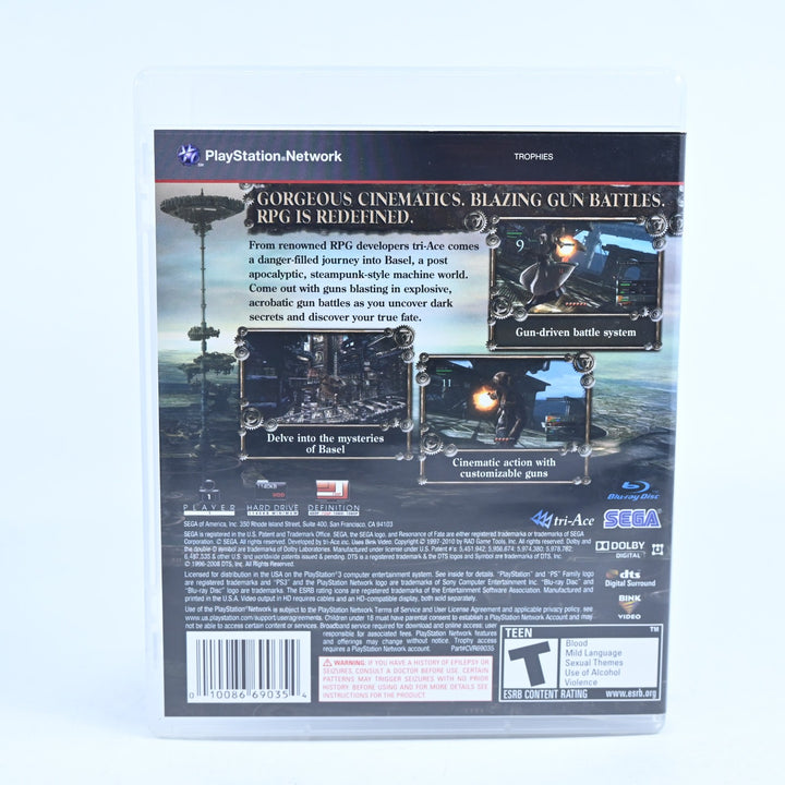 Resonance of Fate - Sony Playstation 3 / PS3 Game + Manual - MINT DISC!